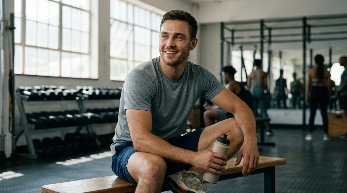 Robert Paulat v mládí jako sportovec a model