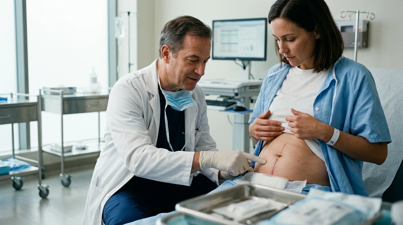 Vyšetření hojení jizvy a píštěle po operaci